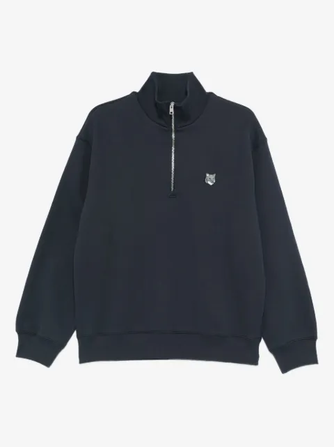 Maison Kitsuné sudadera con medio cierre