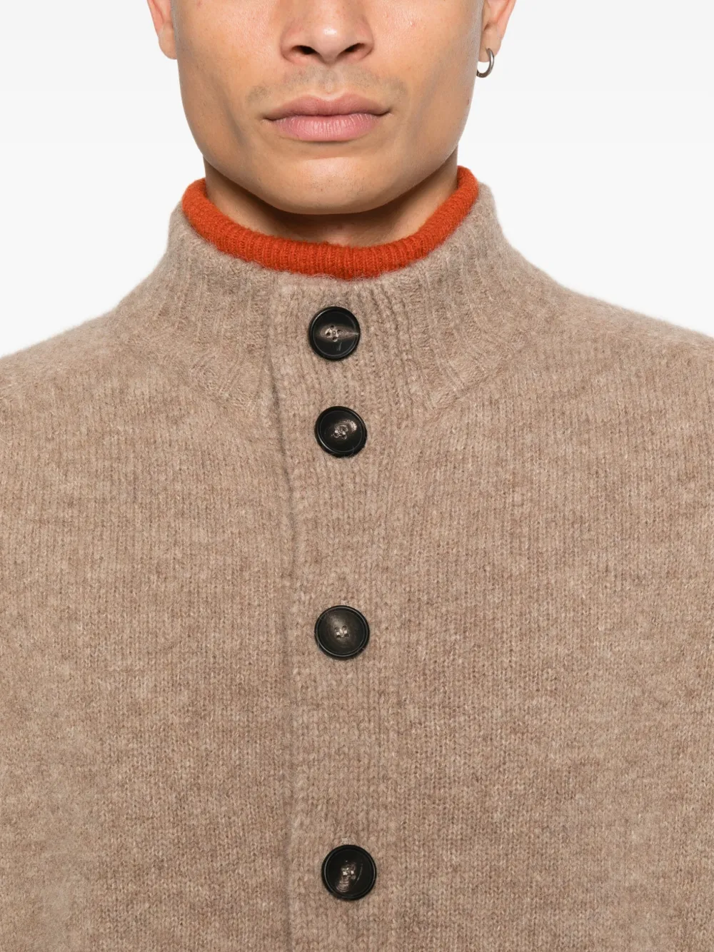 Filippo De Laurentiis Vest met knopen Beige
