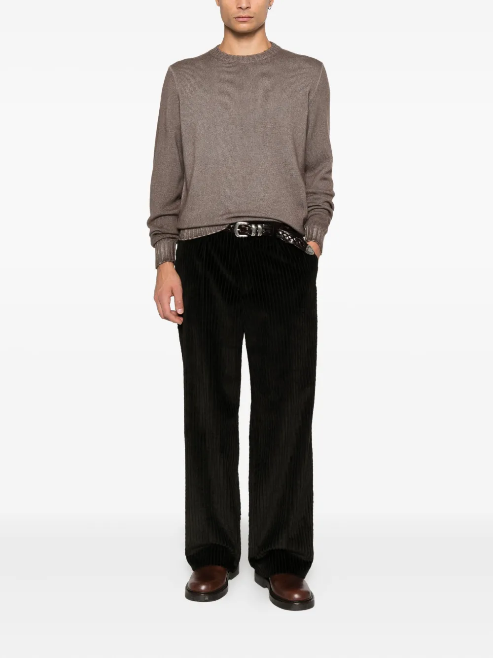 Filippo De Laurentiis ribbed crew-neck sweater | Jumpers | Image 2