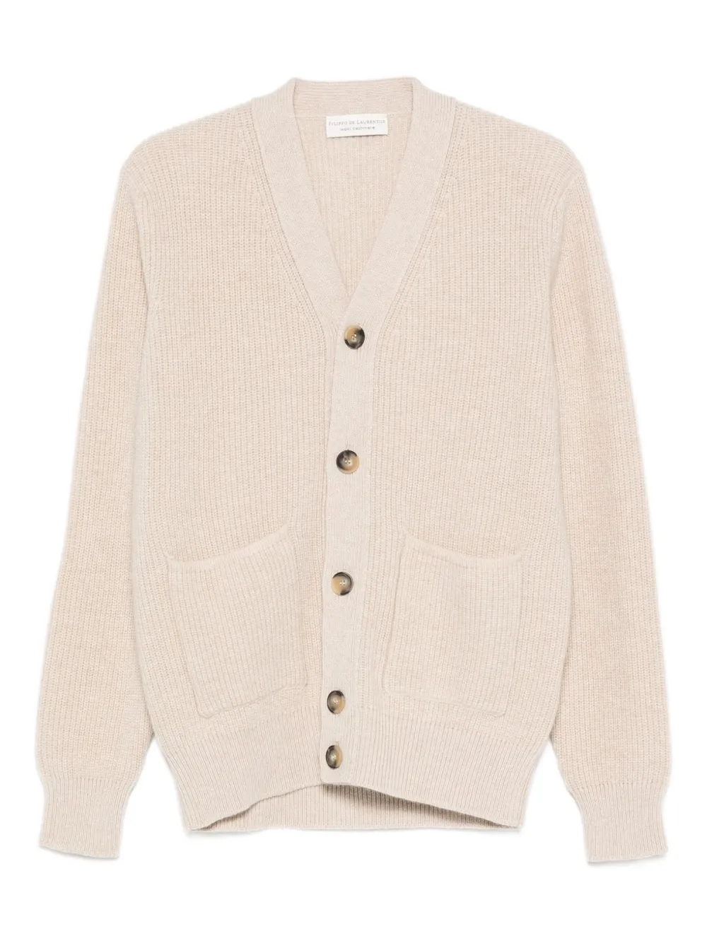 Filippo De Laurentiis button pocket cardigan | Neutrals | Image 1