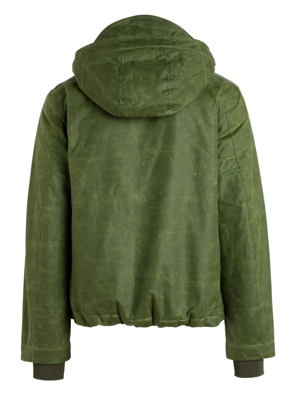 Ceccarelli Kapuzenjacke Mit Geknöpfter Tasche In Green