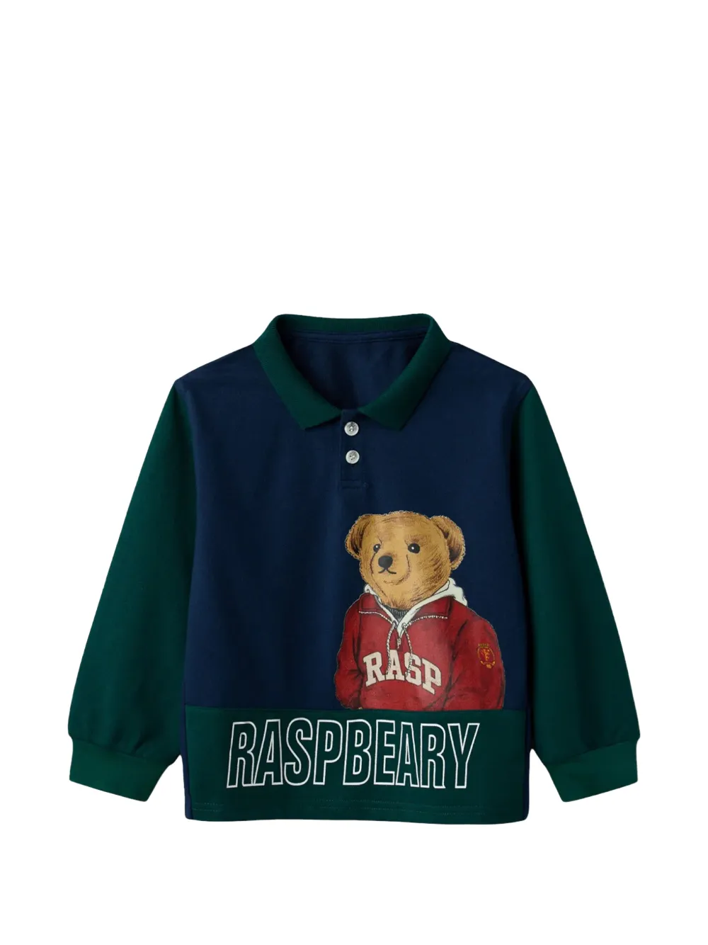 GV Gallery bear-print polo shirt - Blu