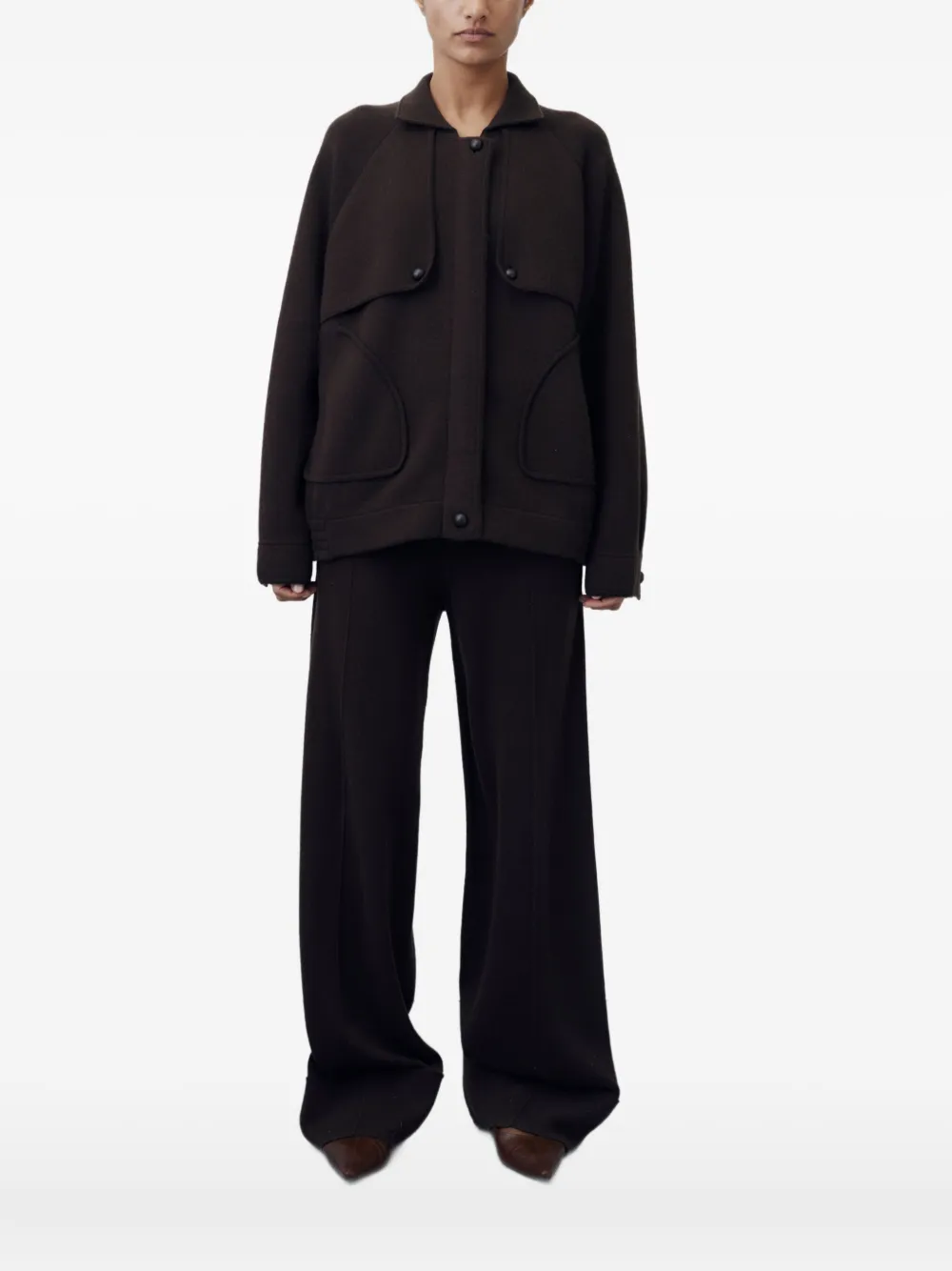 Allude drop-shoulder felted jacket | Oversized Jackets | Image 2