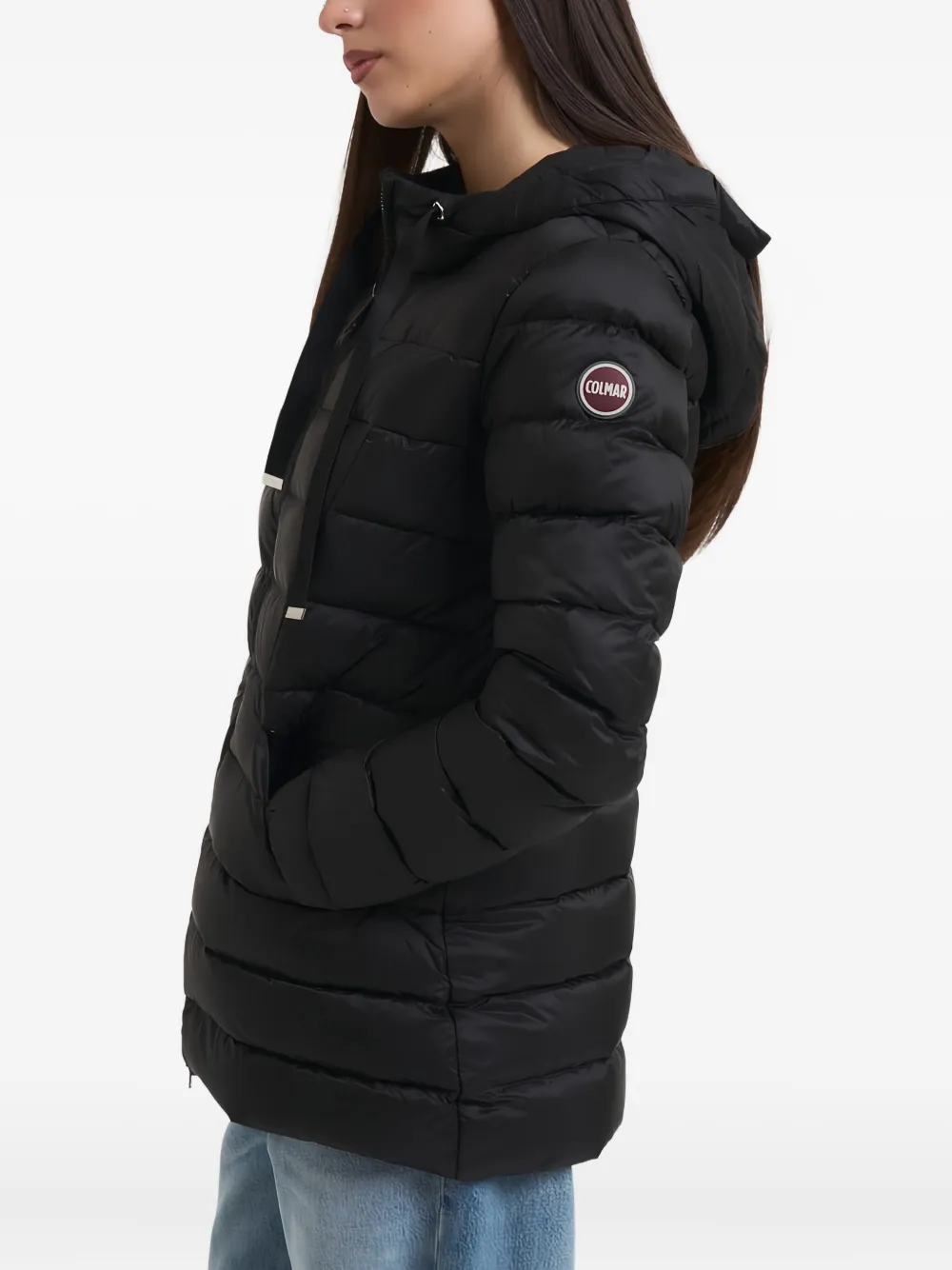 Colmar Hooded Zip-up Jacket In Black