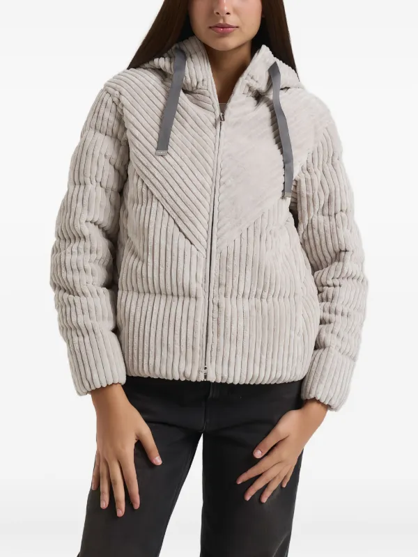 Colmar Hooded Corduroy Jacket | Neutrals | FARFETCH