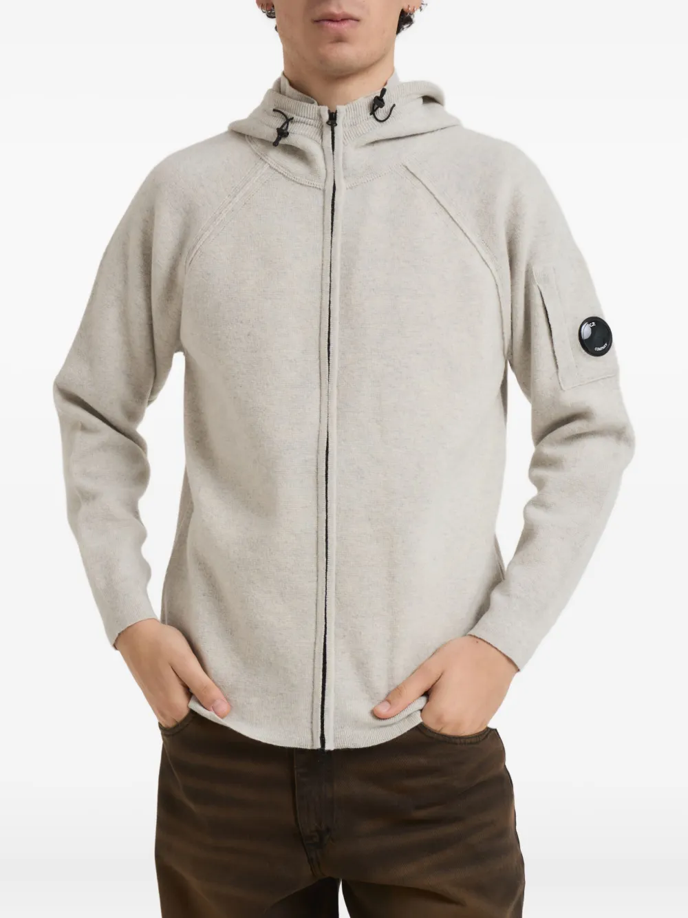 C.P. Company Kapuzenjacke mit Linsen-Detail | Nude | Image 1