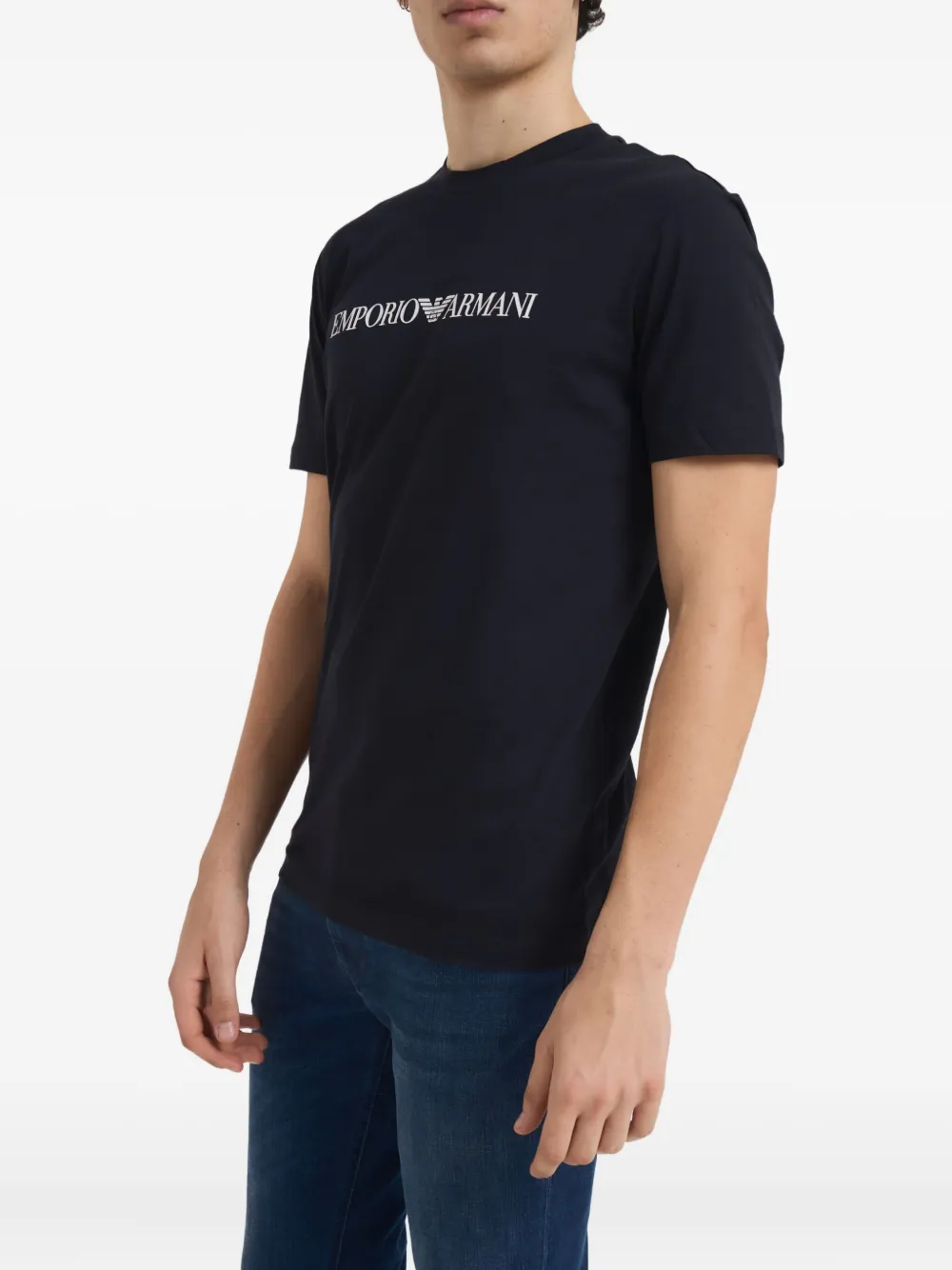 Emporio Armani T-shirt met logo - Zwart