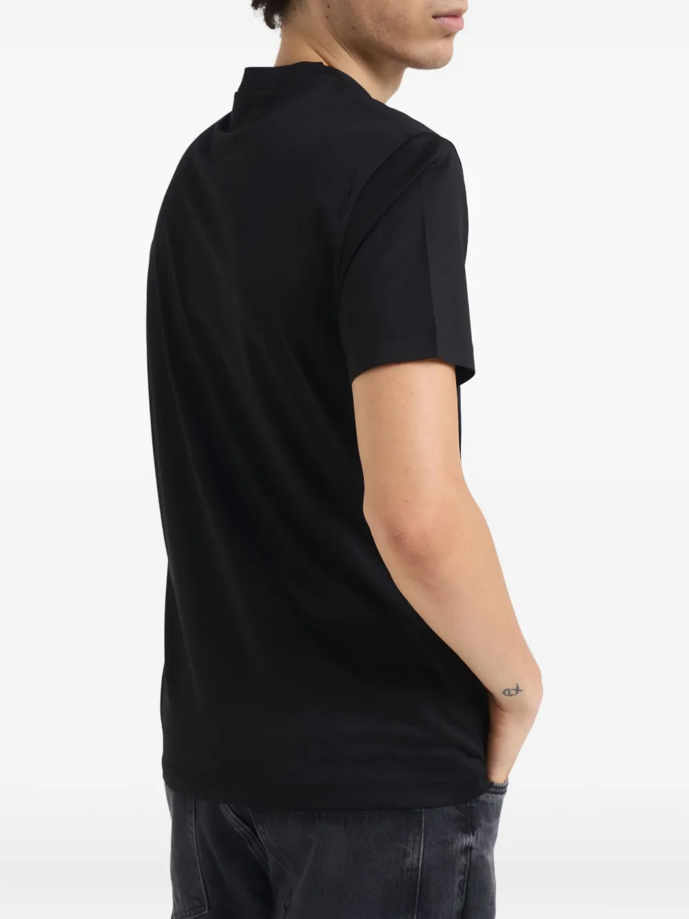 Emporio Armani T-shirt met logoprint Zwart