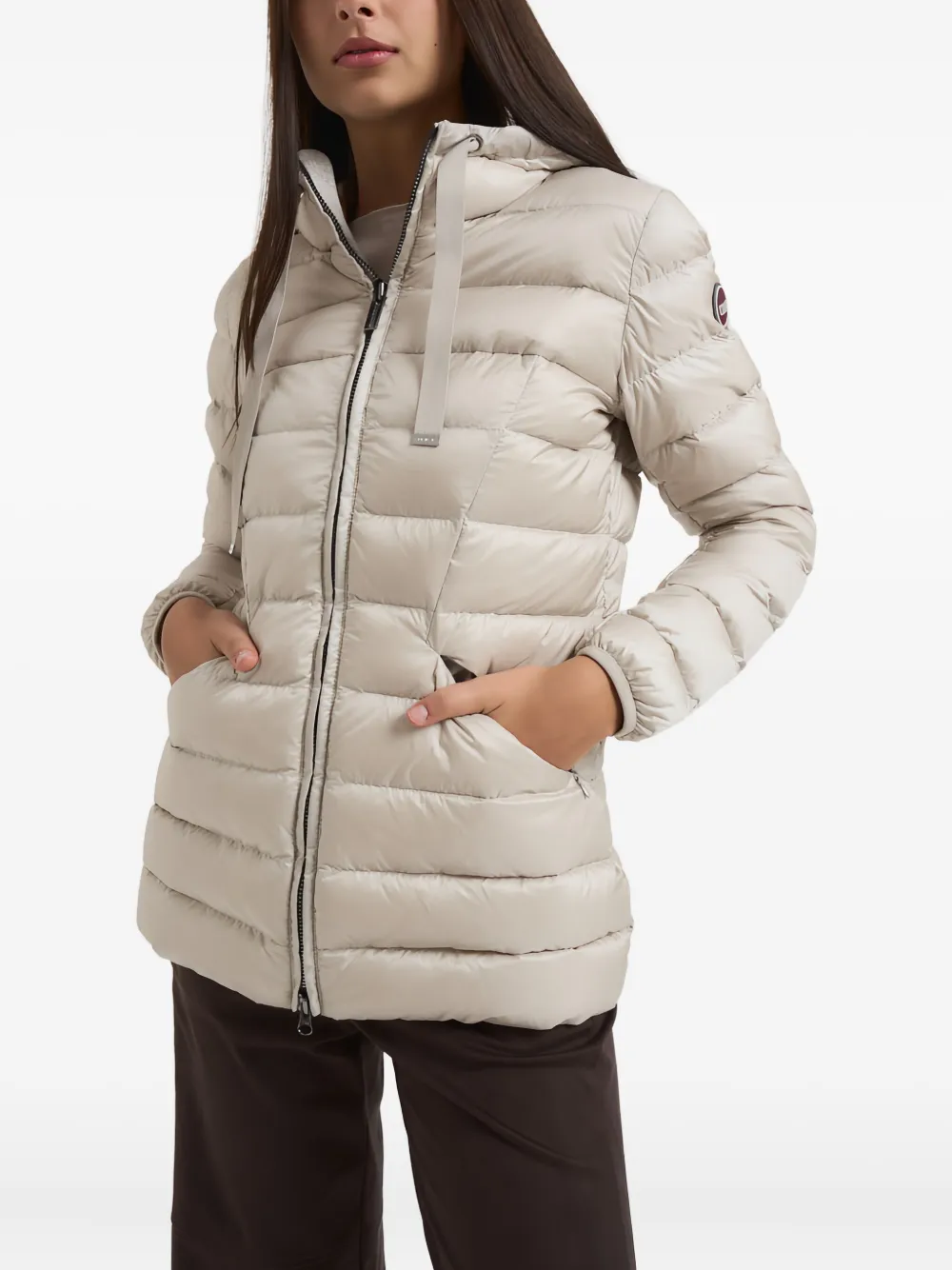 Colmar Hooded Padded Coat In Gray