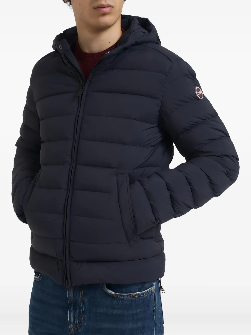 Colmar hooded zip coat - Blauw