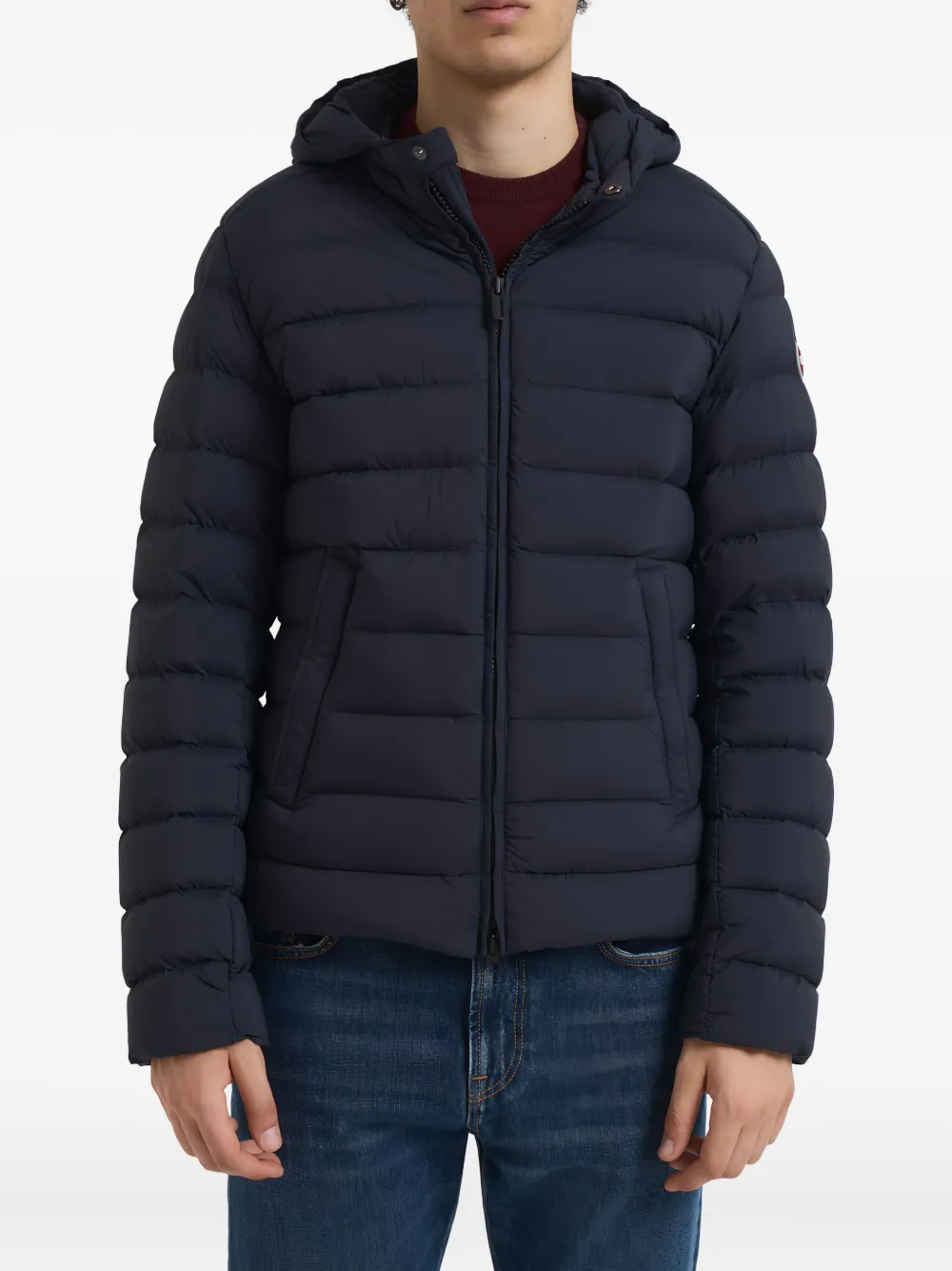 Colmar hooded zip coat | Blue | Image 1