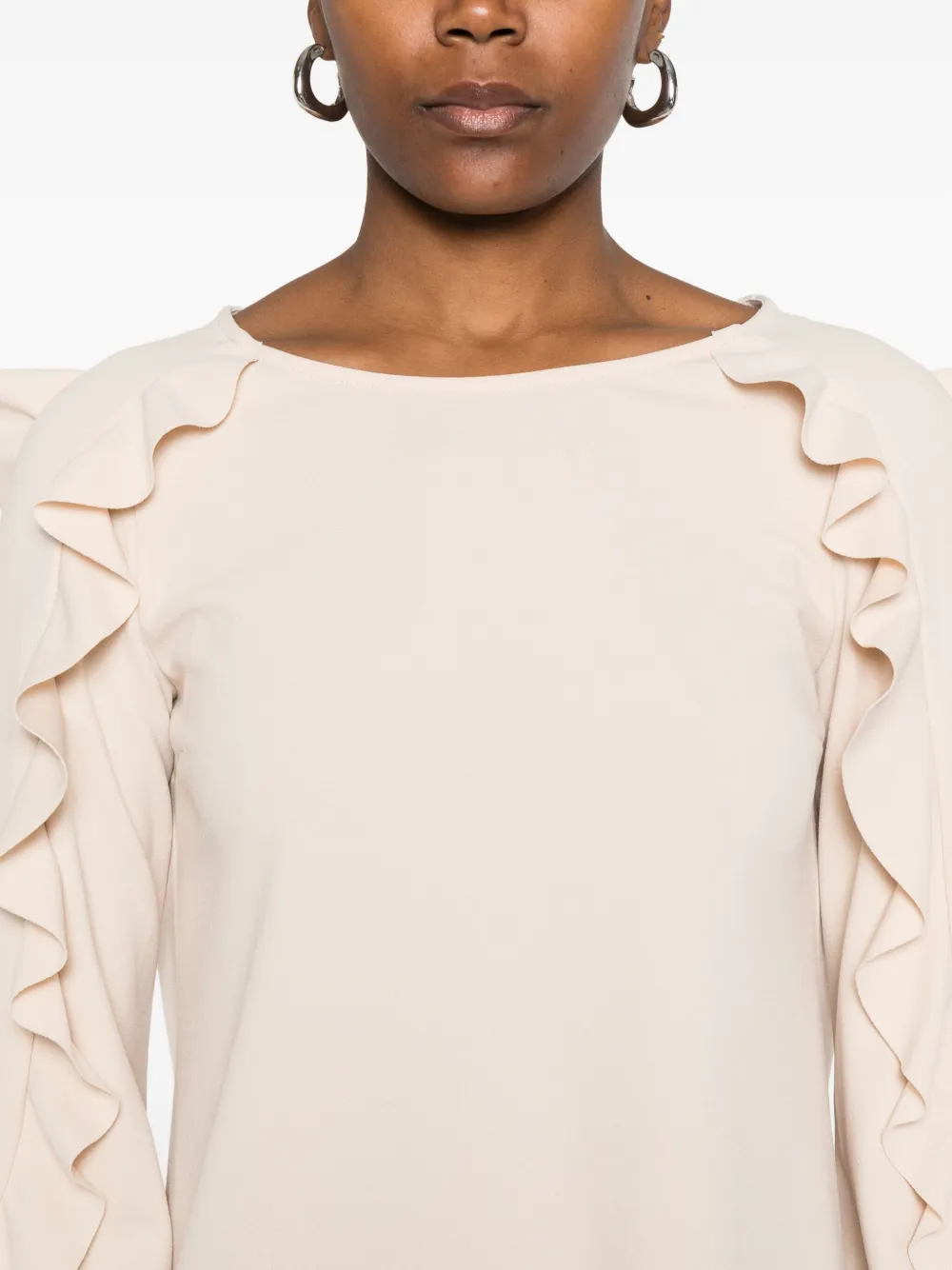 SO ALLURE Mini-jurk met ruches Beige