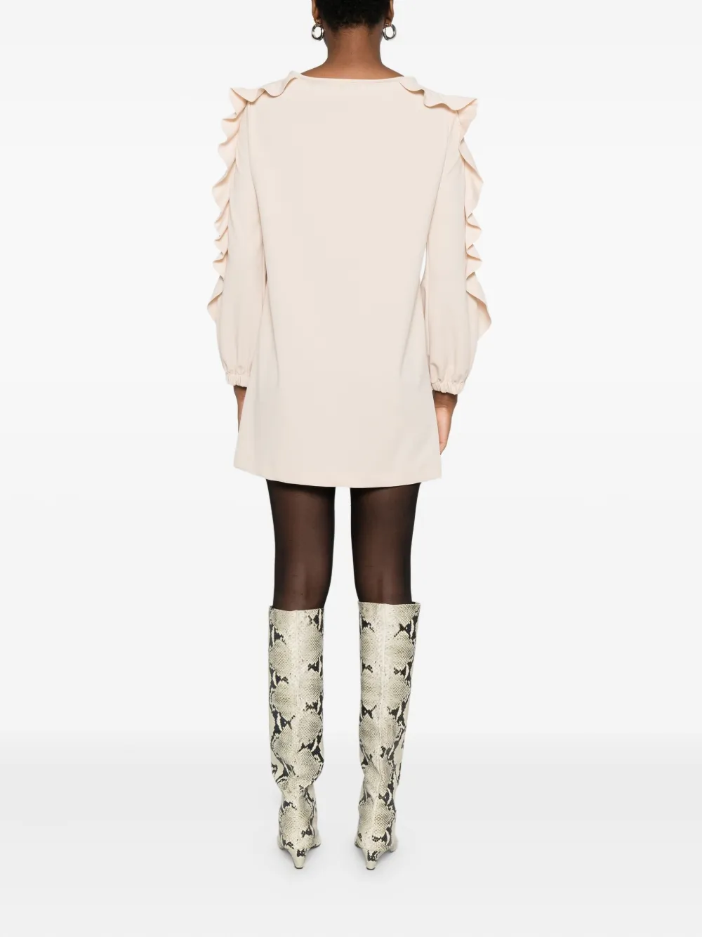 SO ALLURE Mini-jurk met ruches Beige