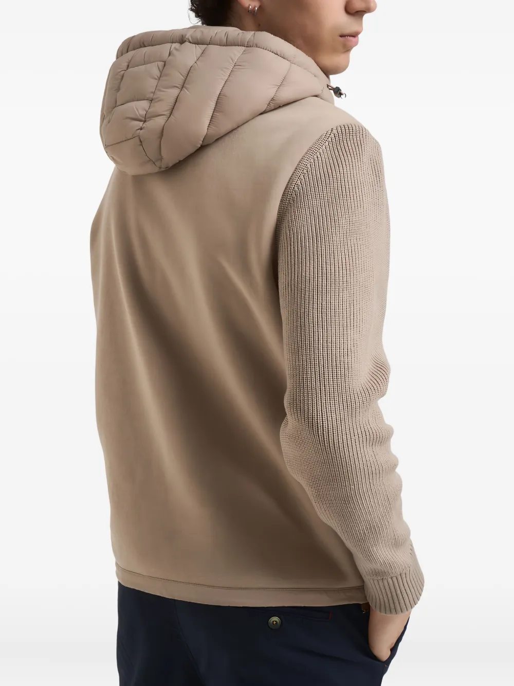 Colmar Geribbelde jas met capuchon Beige