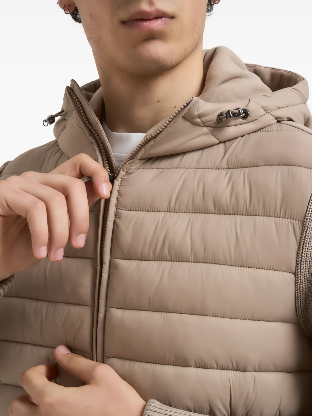 Colmar Geribbelde jas met capuchon Beige