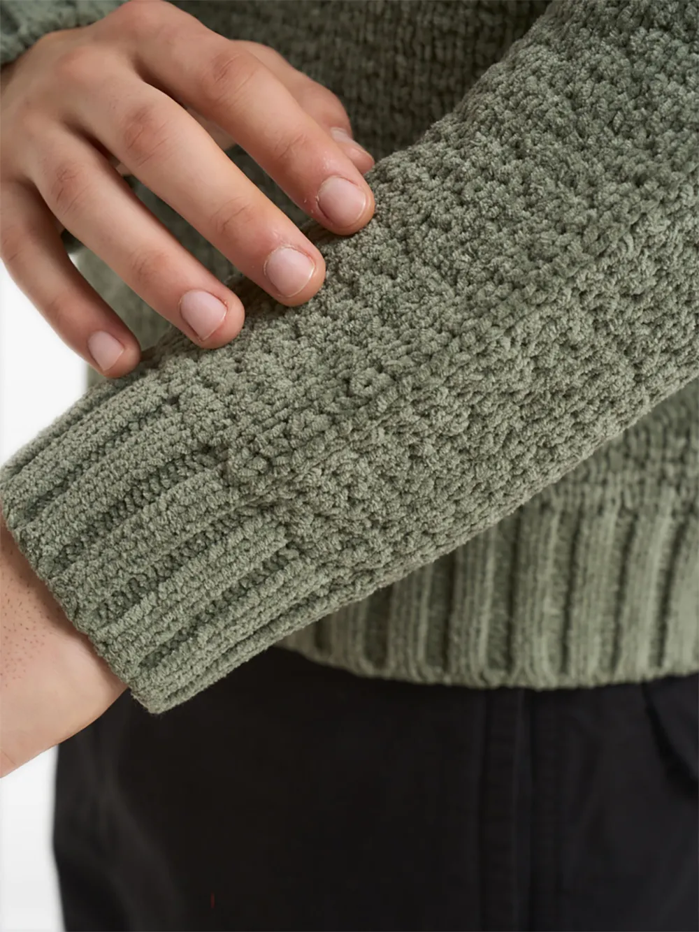 Stone Island 5100019 coltrui met textuur Groen