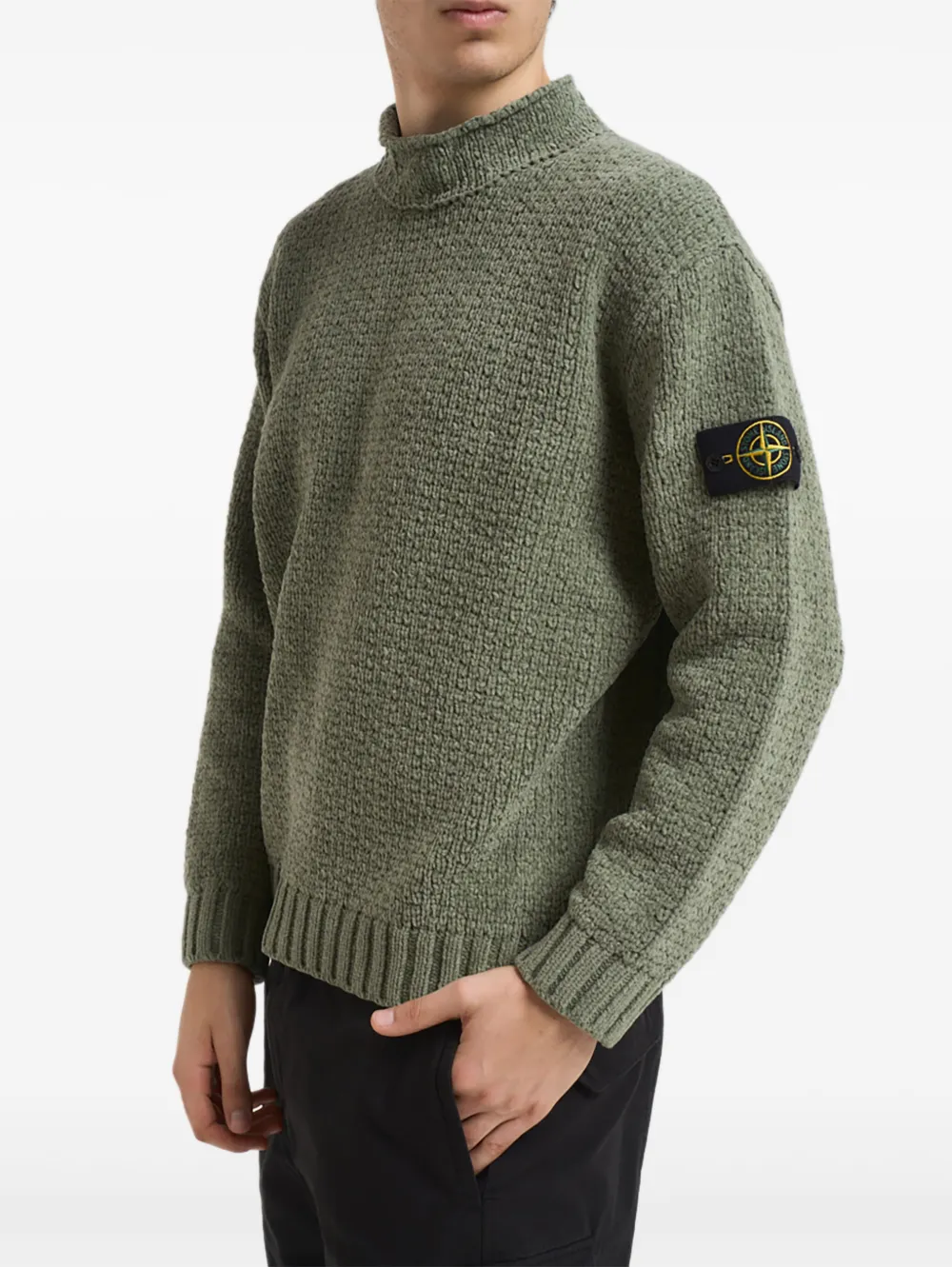Stone Island 5100019 textured roll-neck knitwear | Knitted Sweaters | Image 2