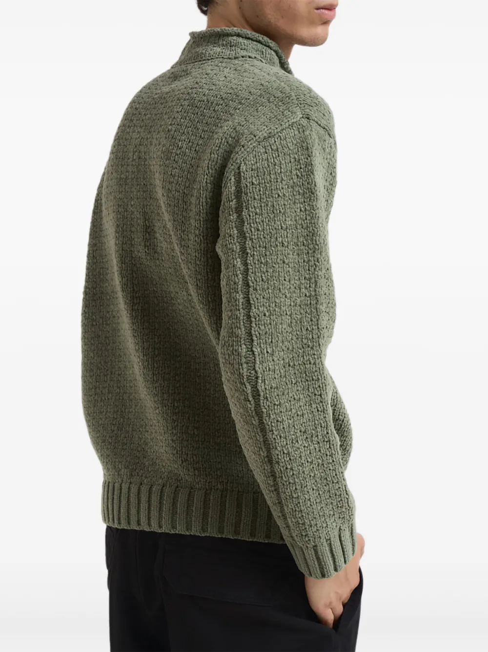 Stone Island 5100019 coltrui met textuur Groen