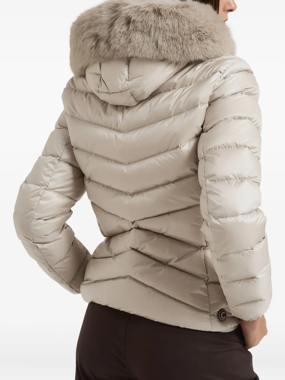 Colmar Faux Fur-trim Hooded Jacket In Neutral