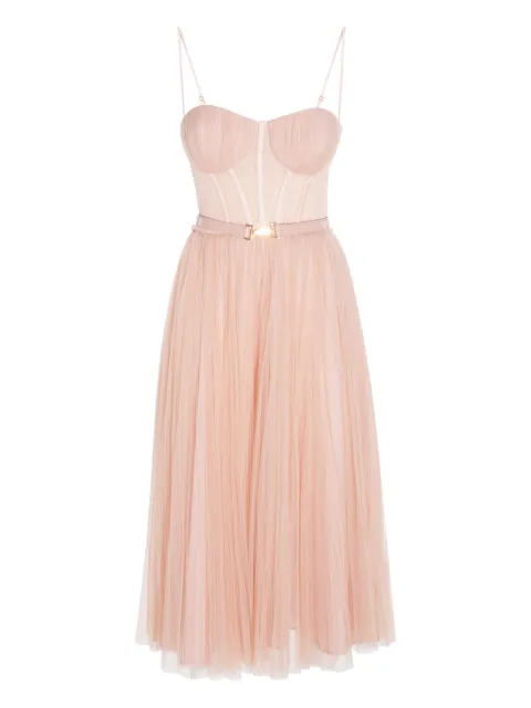 Elisabetta Franchi bustier-style tulle dress