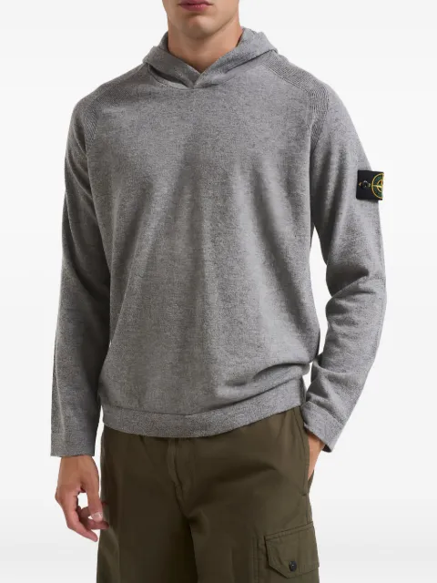 Stone Island 5100015 hooded patch knitwear