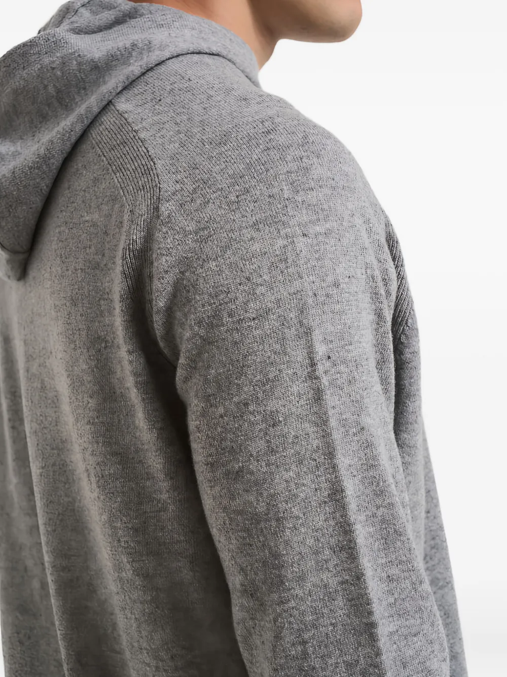 Stone Island 5100015 gebreide trui met capuchon Grijs