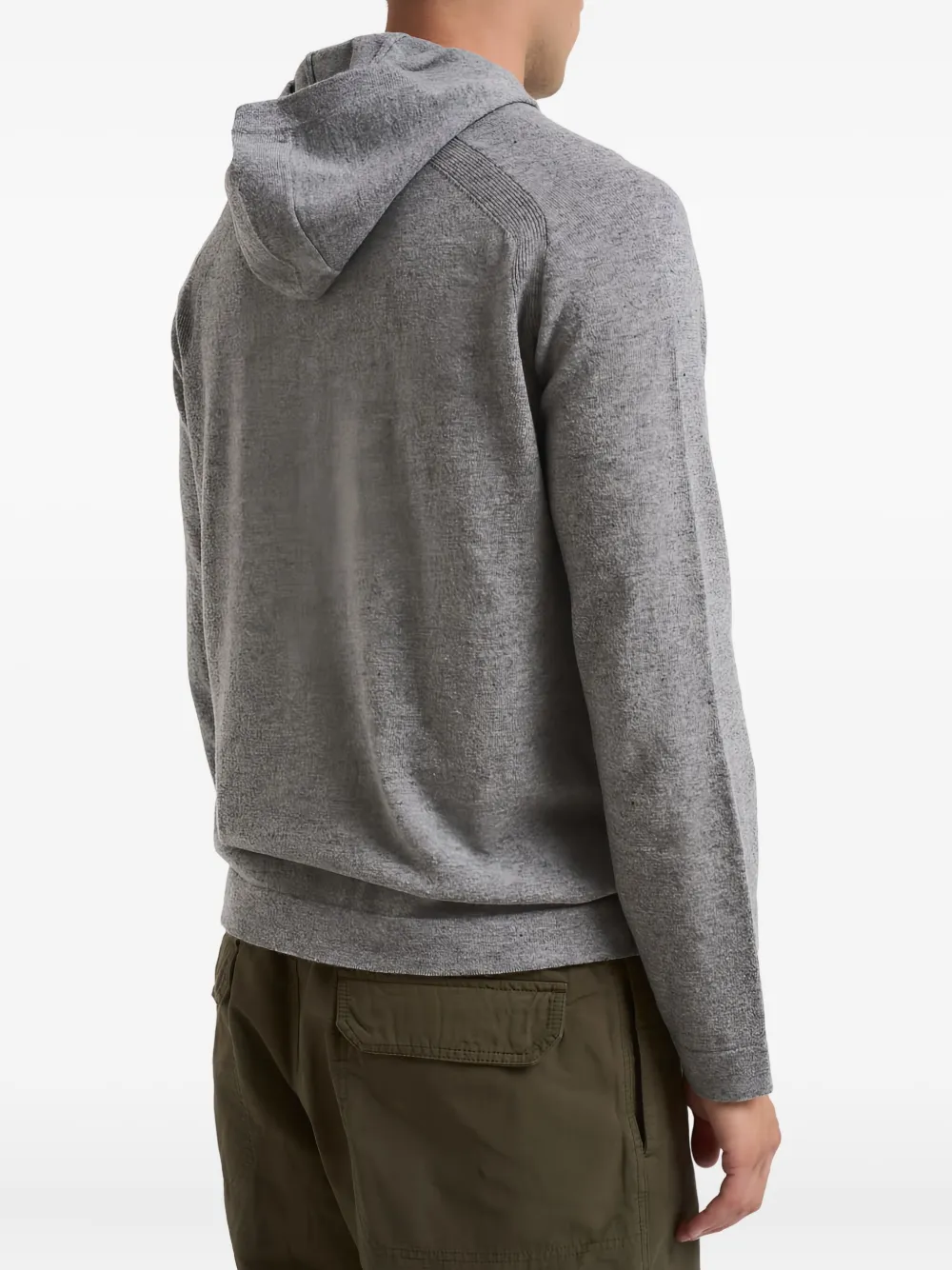 Stone Island 5100015 gebreide trui met capuchon Grijs