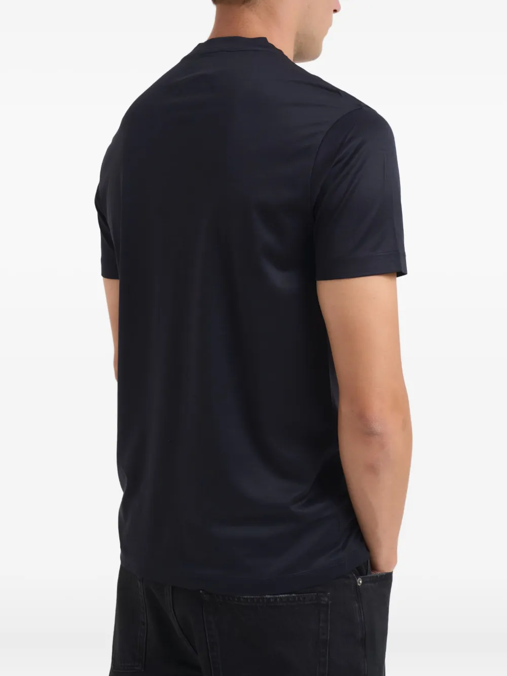 Emporio Armani logo-print T-shirt - Blauw