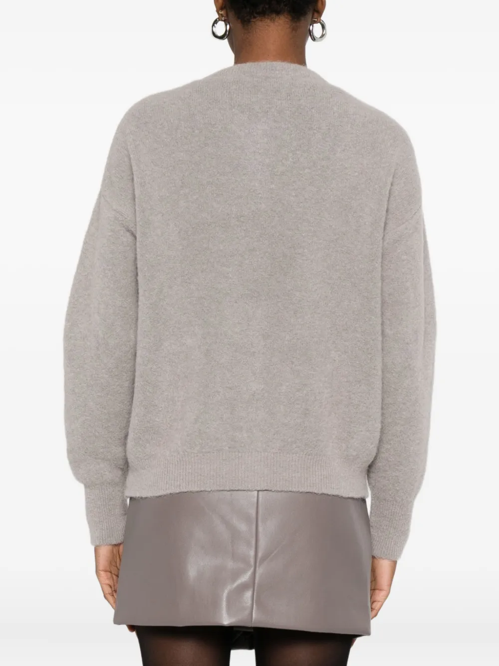 So Allure Wool Cardigan In Gray