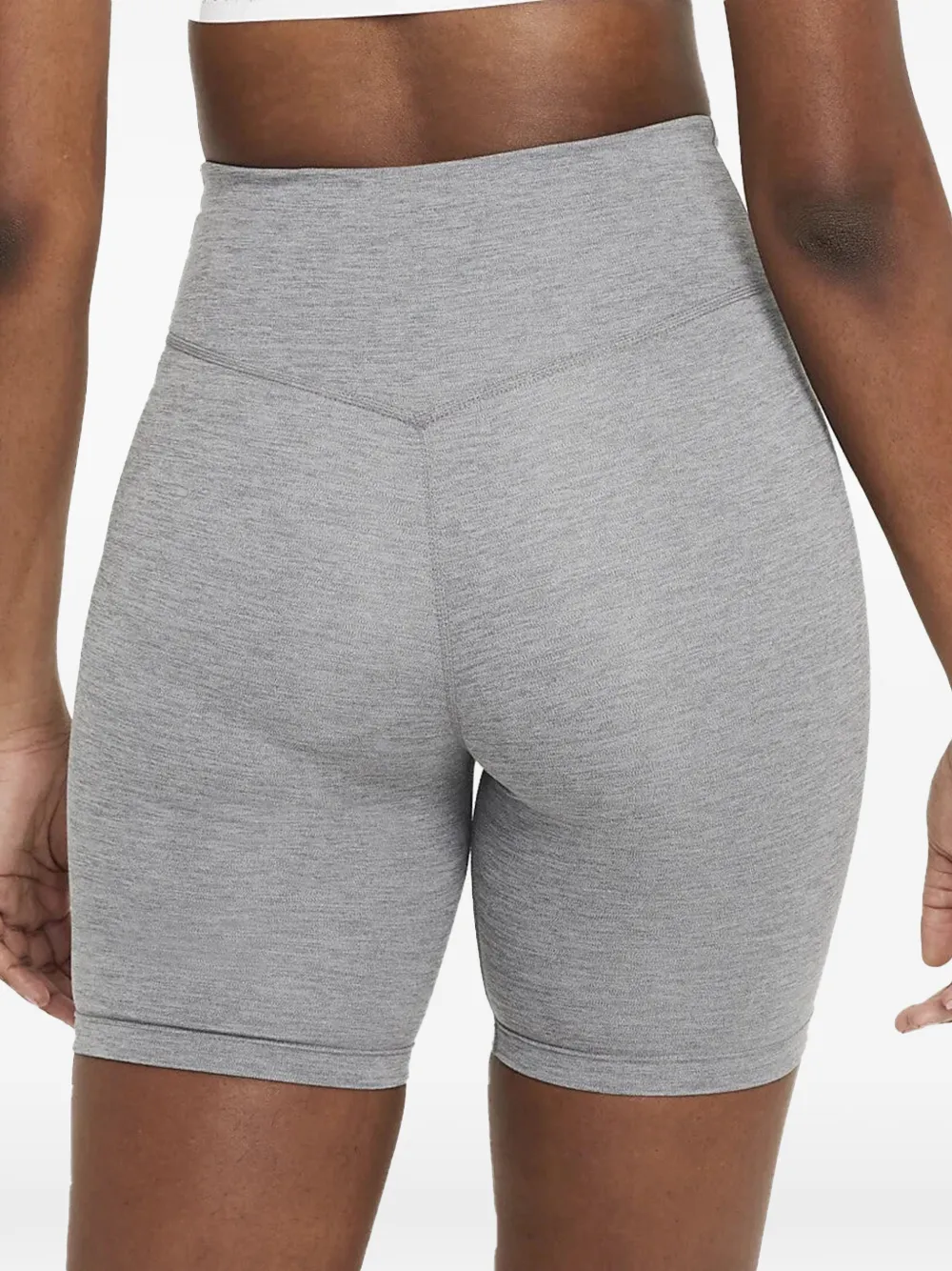 Nike One mid waist trainingsshorts Grijs
