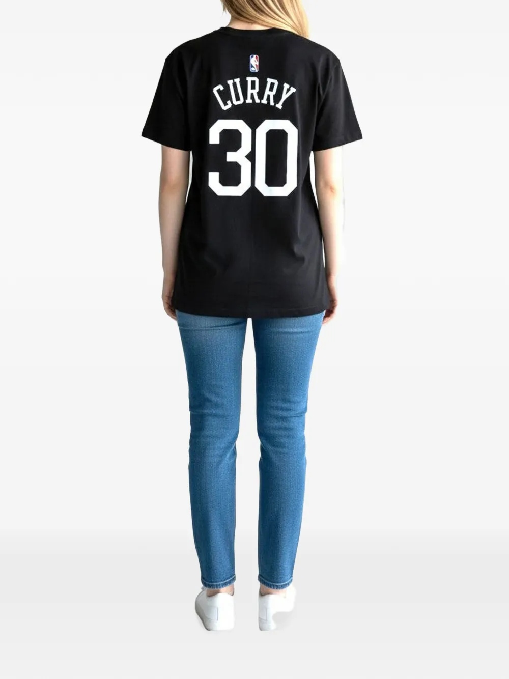 Nike x NBA Golden State Warriors Name & Number Stephen Curry T-Shirt Zwart