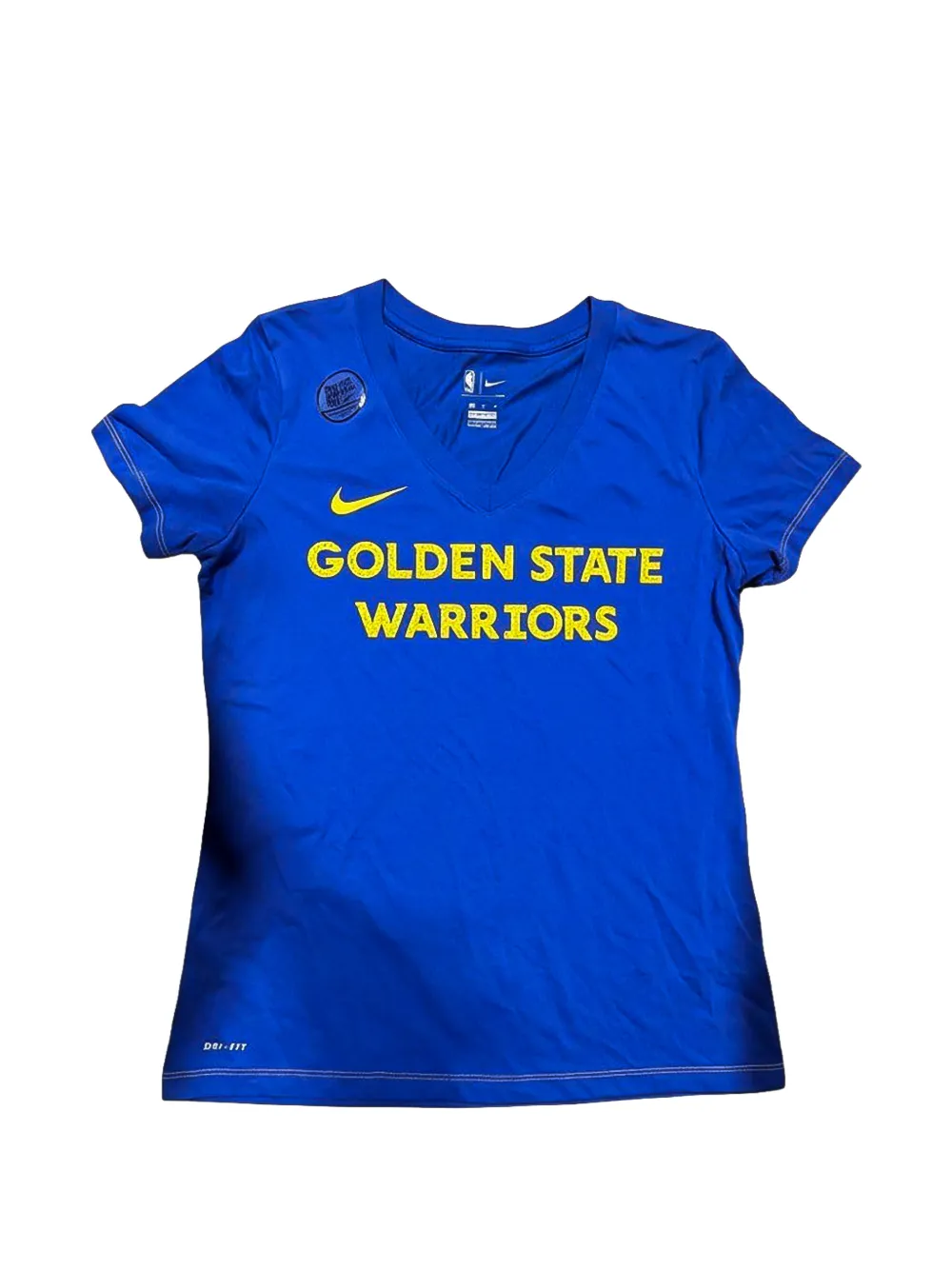 Nike NBA Golden State Warriors V-neck T-shirt - Blu
