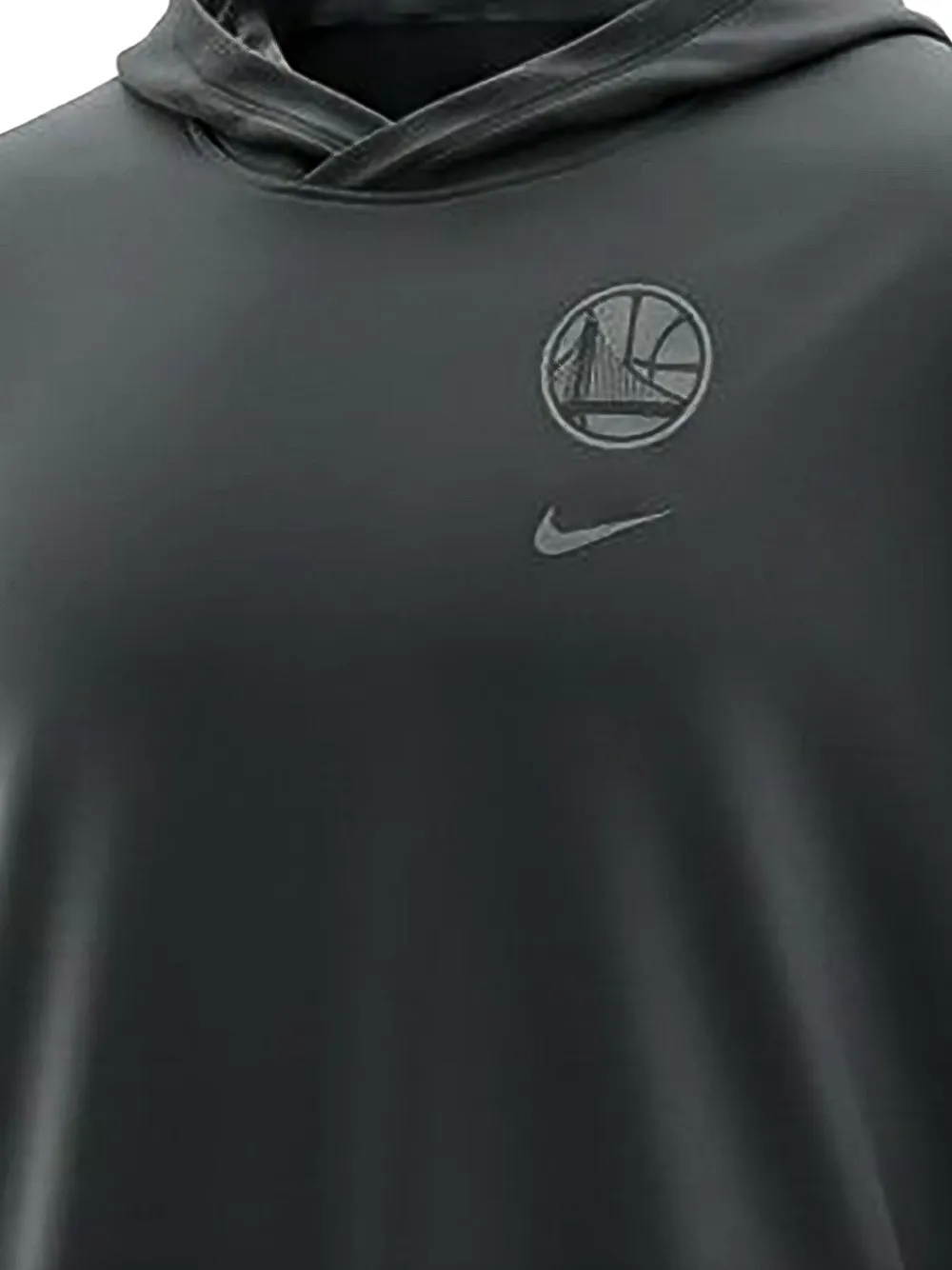 Nike Golden State Warriors T-shirt met capuchon Zwart