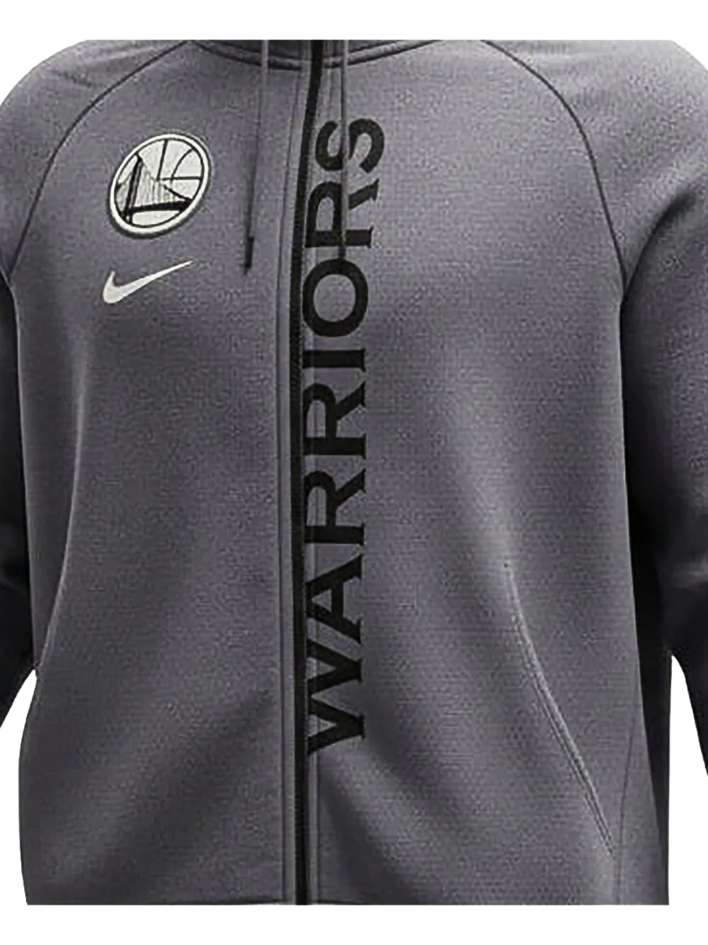 Nike NBA Golden State Warriors hoodie met rits Grijs