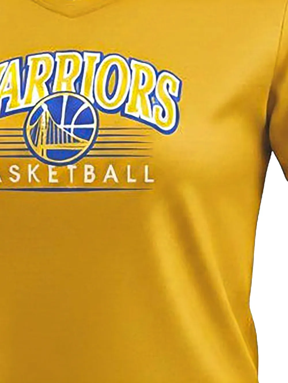Nike x NBA Golden State Warriors T-shirt met V-hals Geel