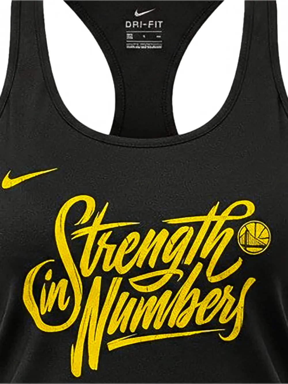 Nike NBA Warriors Playoffs Bound Team Mantra Dri-Fit tanktop Zwart