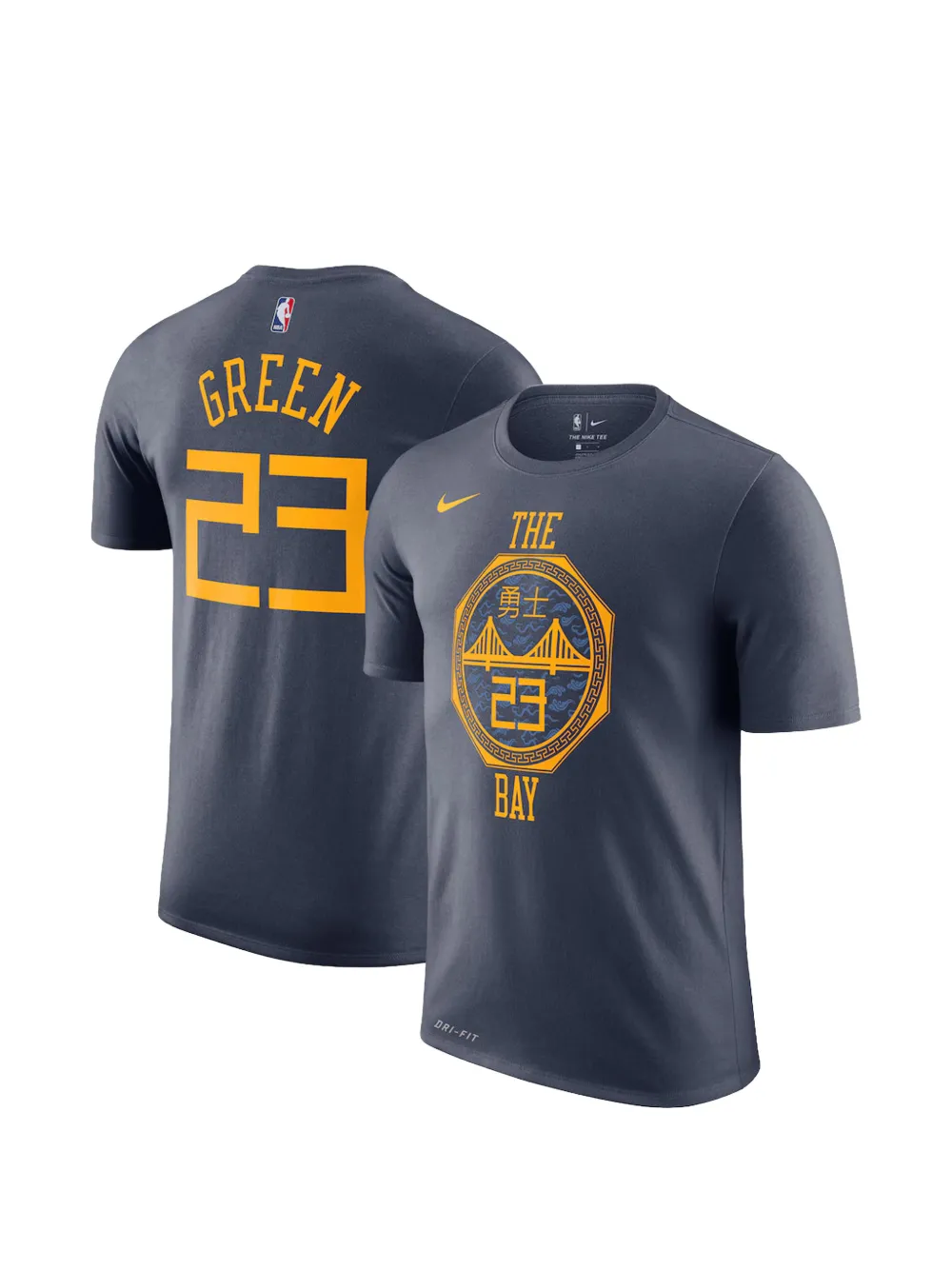 Nike x GSW The Bay graphic-print T-shirt - Blau