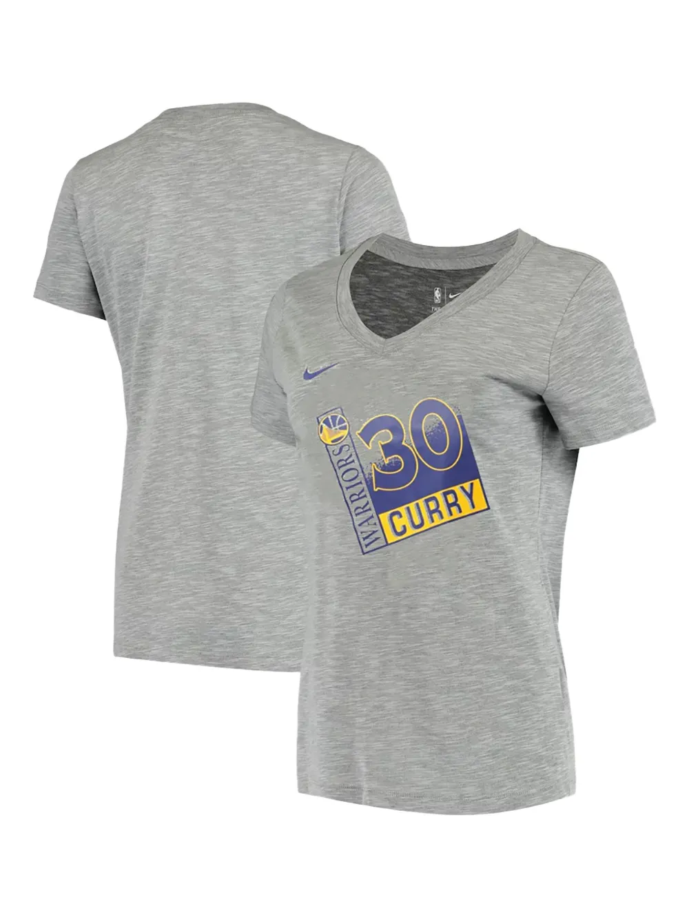 Nike NBA GSW Esteph Curry v-neck t-shirt - Grigio