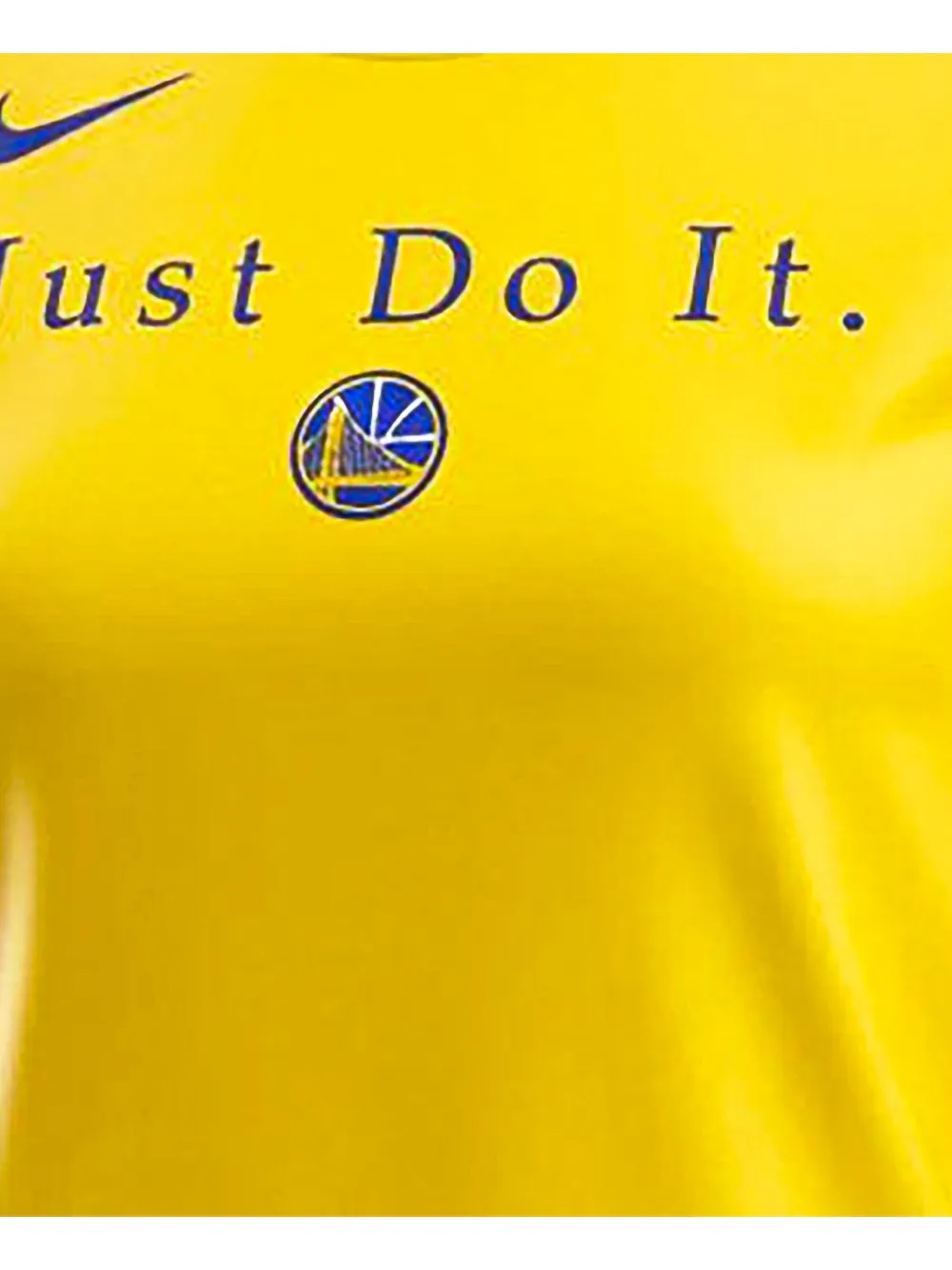 Nike NBA Golden State Warriors "Just Do It" Dri-Fit T-shirt Geel