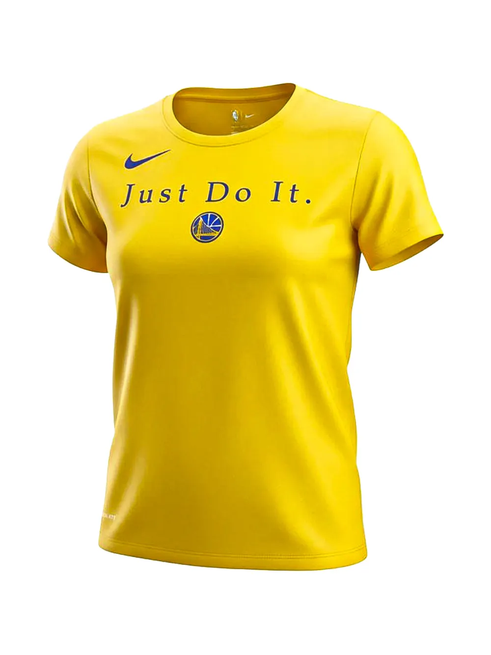 Nike Nba Golden State Warriors "just Do It" Dri-fit T-shirt In Yellow