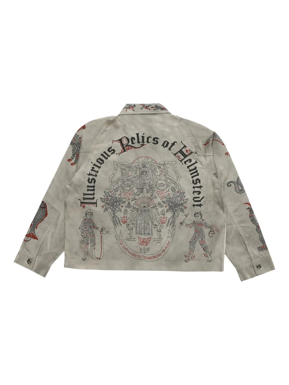 Samuel Zelig Medieval Zip Jacket In Gray