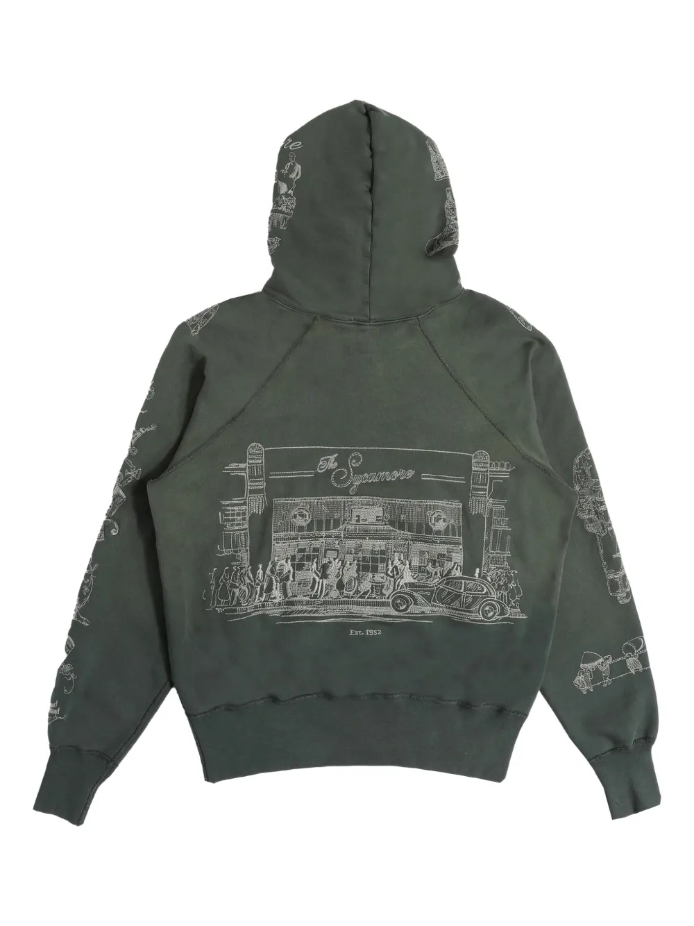 Samuel Zelig Restaurant graphic hoodie | Hoodies | Image 2