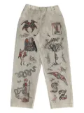 Samuel Zelig Medieval print trousers - Grey