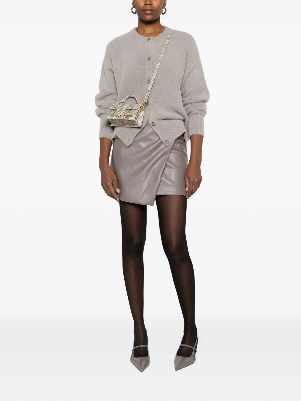 SO ALLURE faux-leather skirt | Asymmetric & Draped Skirts | Image 2
