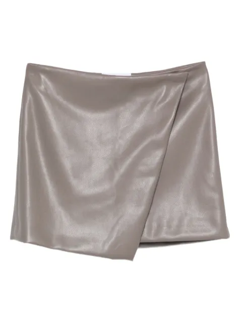 SO ALLURE faux-leather skirt