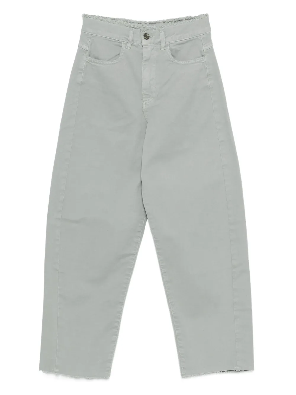 SO ALLURE cotton trousers | Grey | Image 1