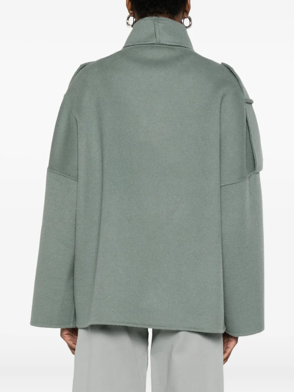 So Allure Wool-blend Coat In Green