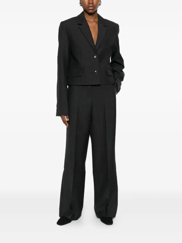 HERSKIND Pleated Pants | Grey | FARFETCH RO