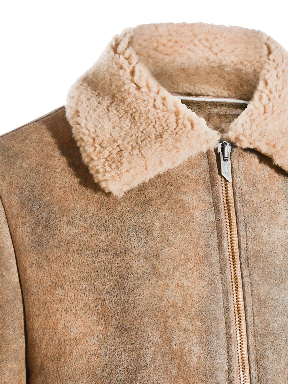 Salvatore Santoro Shearling Collar Pocket Jacket In Green