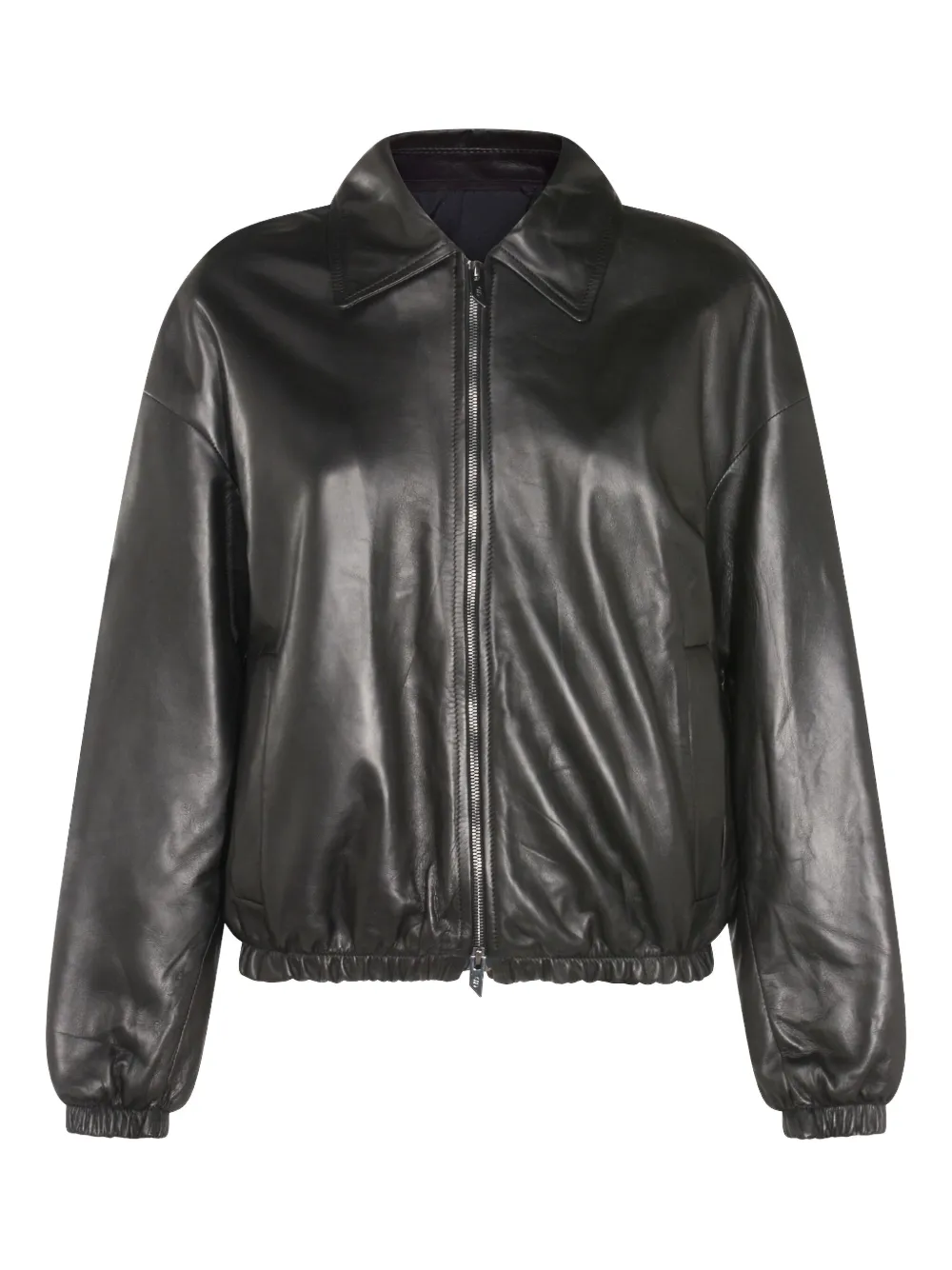 Salvatore Santoro zip leather jacket | Black | Image 1